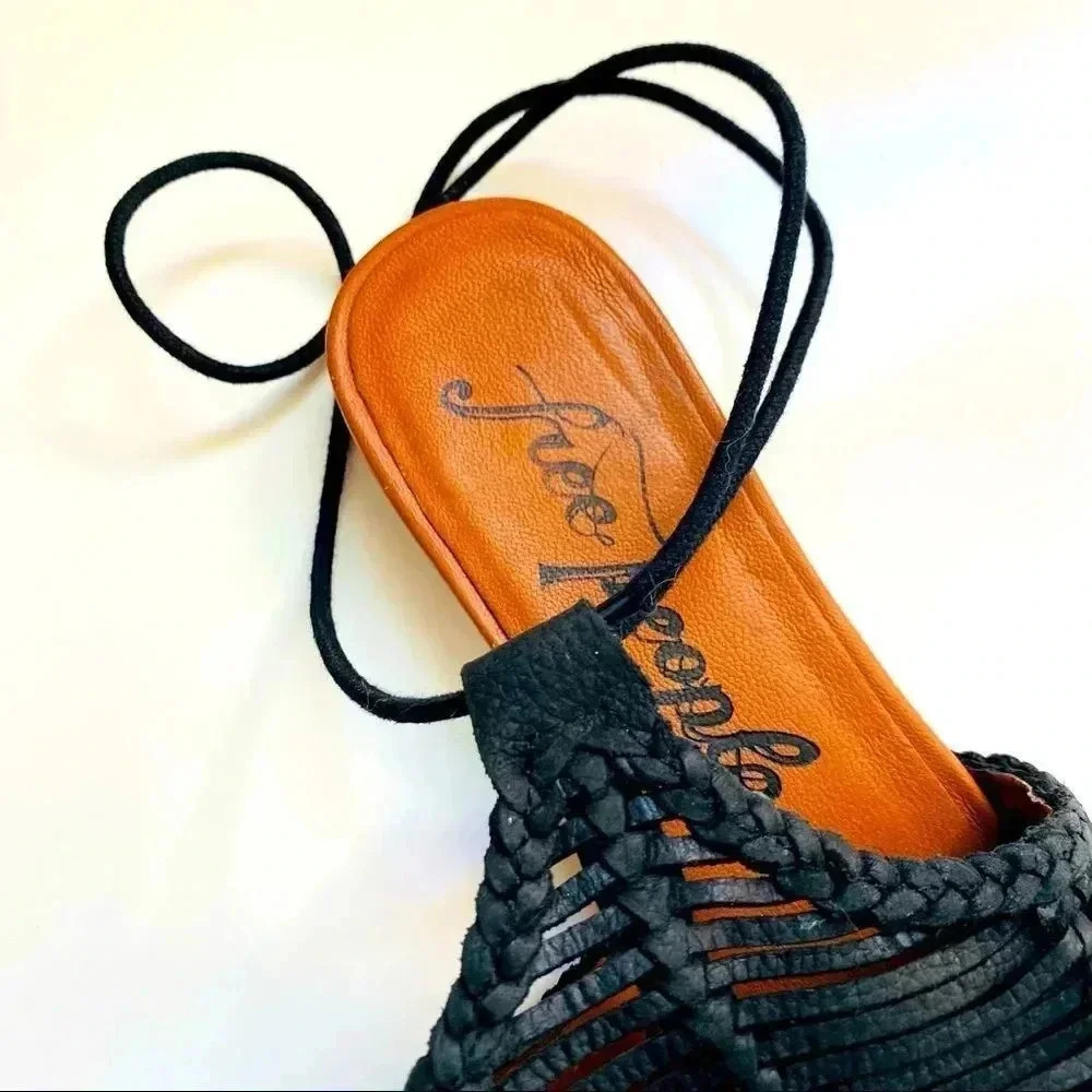 Free People Dana Woven Pointy Toe Flat Shoes - Picture 6 of 7